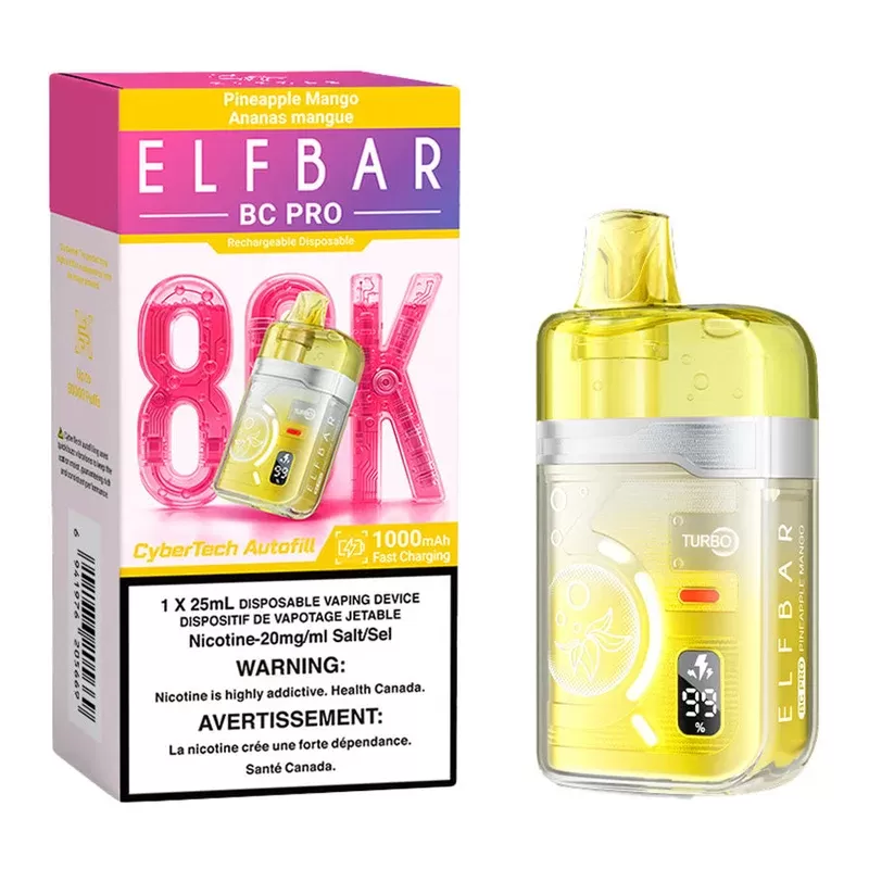 Elf Bar BC Pro 80K Disposable Vape Device – Pineapple Mango 25ml