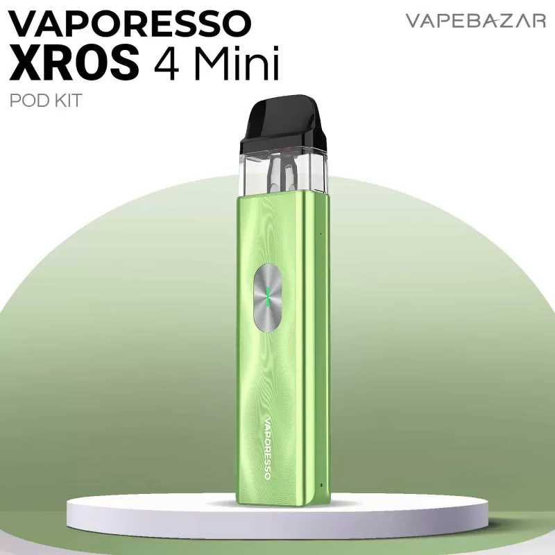 Vaporesso XROS 4 Mini Kit – Ice Green - Vaporesso / Pod Kit / 1000 mAh / max. 30 Watt / USB-C / 3 ml