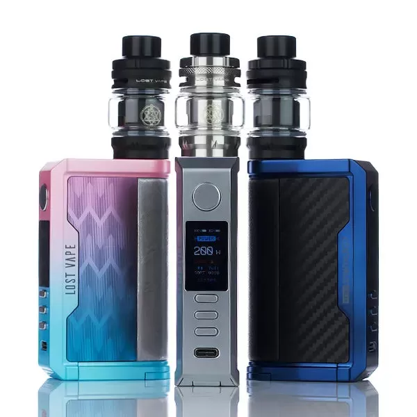 Lost Vape Quest Centaurus Q200 Starter Kit (DISCONTINUED) - Black Carbon Fiber