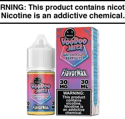 WATERMELON BERRY ICE BY VOODOO JUICE FLAVORMAX SALTS 30ML - Vapejuice