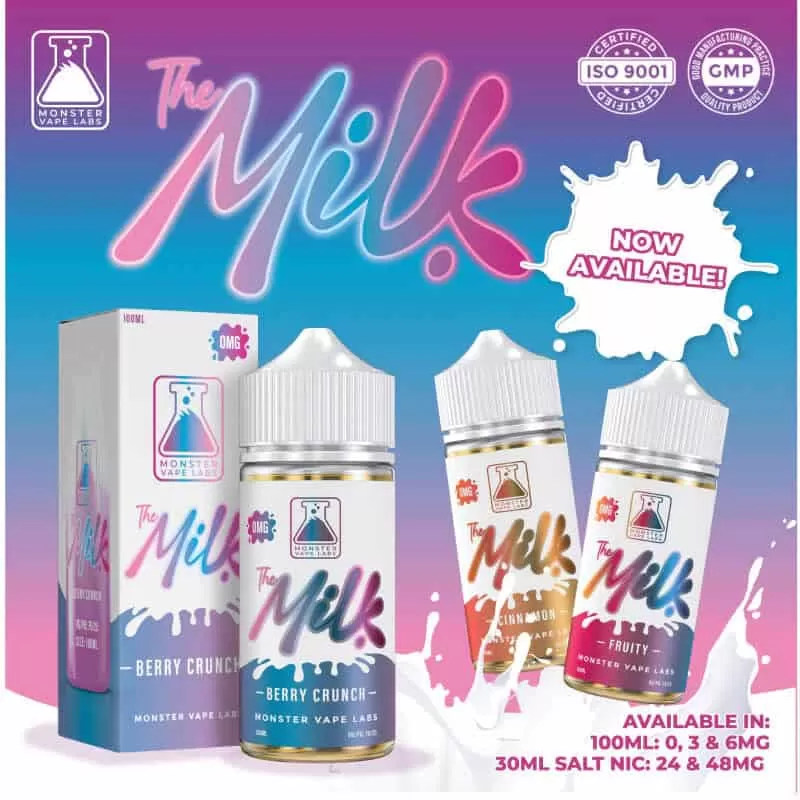 The Milk Cinnamon E-Liquid By Monster Vape Labs 100mL - Image 2