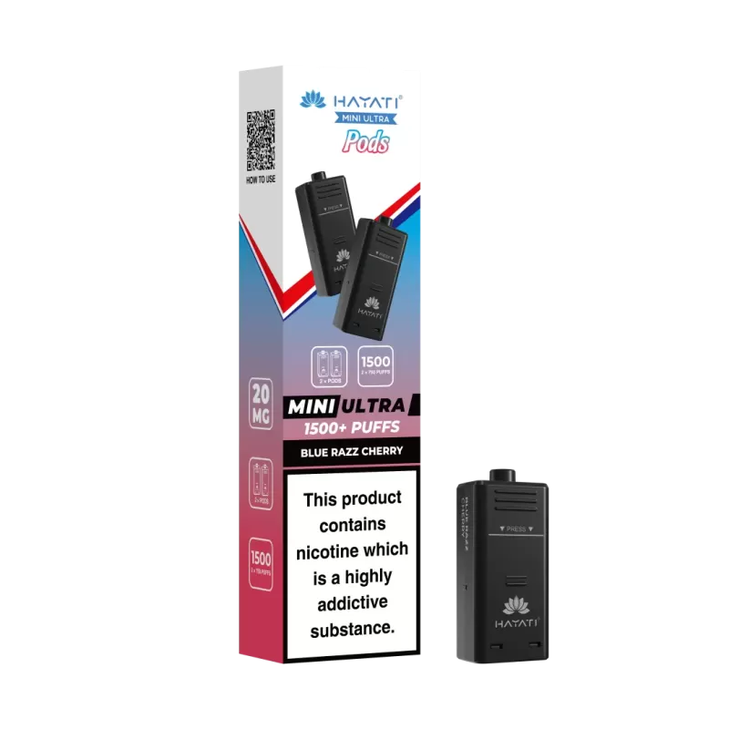 Pack of 2 Hayati Mini Ultra 1500 Prefilled Pods (2x750 Puffs) - Mr Blue - Image 2
