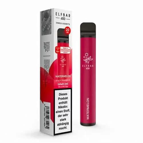 ELF BAR 600 – Watermelon - Ice / Elf Bar / 20mg/ml / 550 mAh / Propylenglykol / pflanzliches Glycerin / Aromastoffe / Nikotin / ca. 600 - Image 3