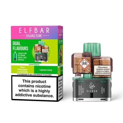 Elf Bar Dual 10k Lemon Edition Refill Pack - Ecigdepot