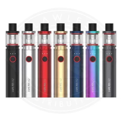 Smok Vape Pen V2 Vape Kit - Color#7-COLOR>GUN METAL>STAINLESS STEEL>RED>BLACK