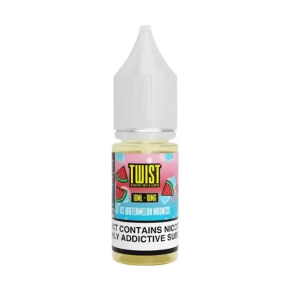 Twist Ice Watermelon Madness Saltnic vape Juice - 10 Pack - Strength 20mg
