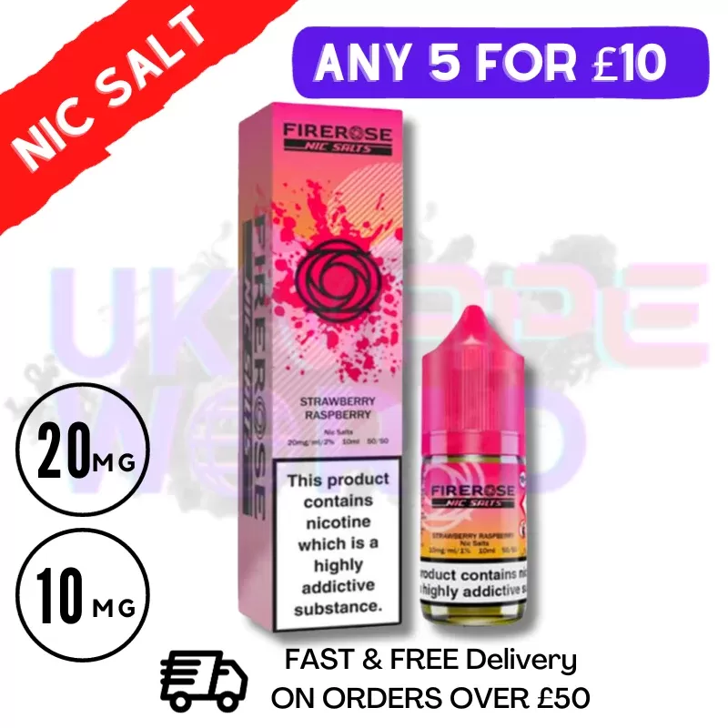 Strawberry Raspberry – Firerose 10ML Nic Salt