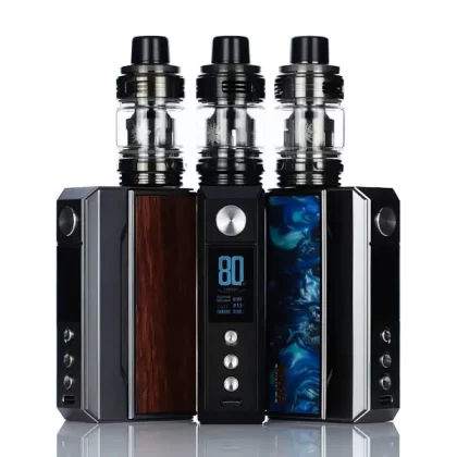 VooPoo Drag 4 177W Dual 18650 Box Mod Starter Kit - Black/Walnut