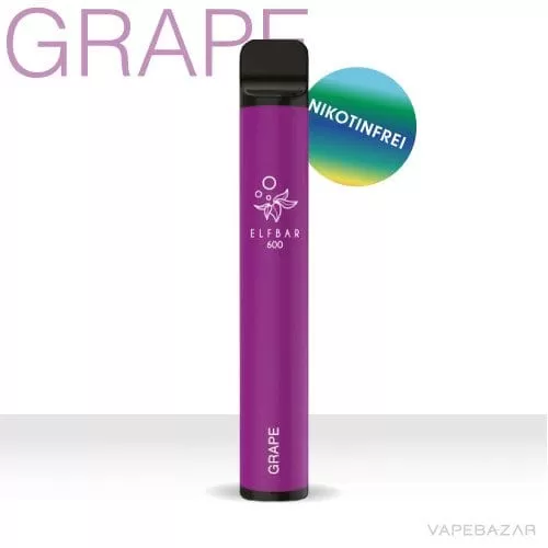 ELF BAR – Grape Nikotinfrei - Traube / Elf Bar / Nikotinfrei / 550 mAh / Glycerin / Propylenglykol / Aromastoffe / ca. 600 - Image 2