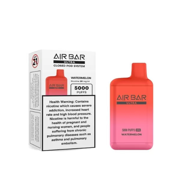 Air Bar - Ultra Disposable Vape (5000 Puffs) - Strawberry Raspberry Cherry Ice / 20 mg - Image 2
