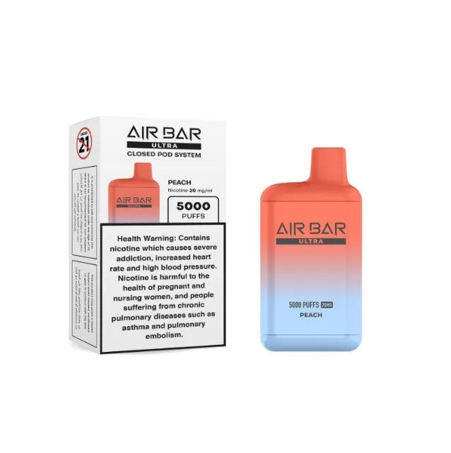 Air Bar - Ultra Disposable Vape (5000 Puffs) - Strawberry Raspberry Cherry Ice / 20 mg - Image 3