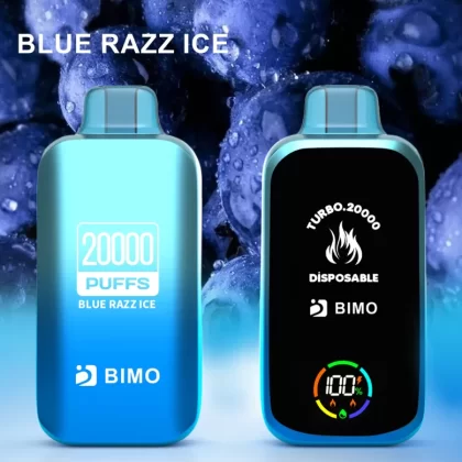 BIMO Turbo 20000 Puffs – Blue Razz Ice - Vape Store