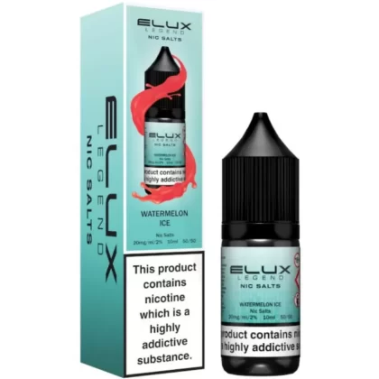 Watermelon Ice Nic Salt E-Liquid Legend Series by ELUX (10ml) - 10mg