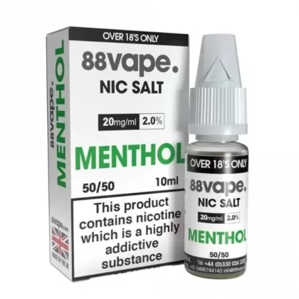 88vape Menthol E Liquid – Nic Hit Series (10ml)