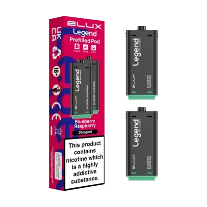 Blueberry Raspberry Elux Legend 1500 Pods - Ecigwizard