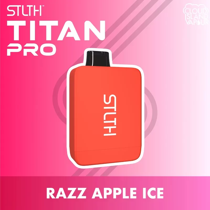 STLTH TITAN PRO Disposable Vape – Razz Apple Ice
