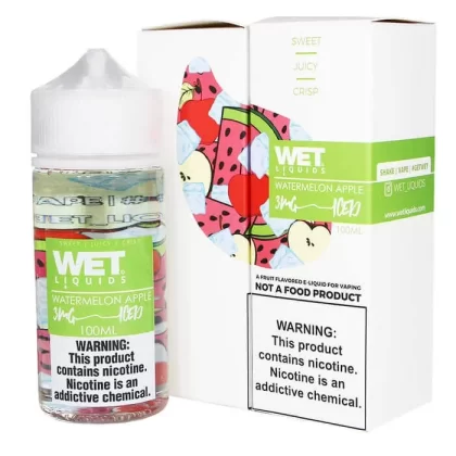 WET LIQUIDS Watermelon Apple Ice E-liquid -100ml - Vape Product, Vape Product