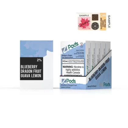 ZPODS – BLUEBERRY DRAGON FRUIT GUAVA LEMON