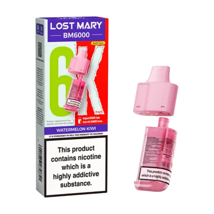 Watermelon Kiwi Lost Mary BM6000 Refill Pack - Ecigwizard