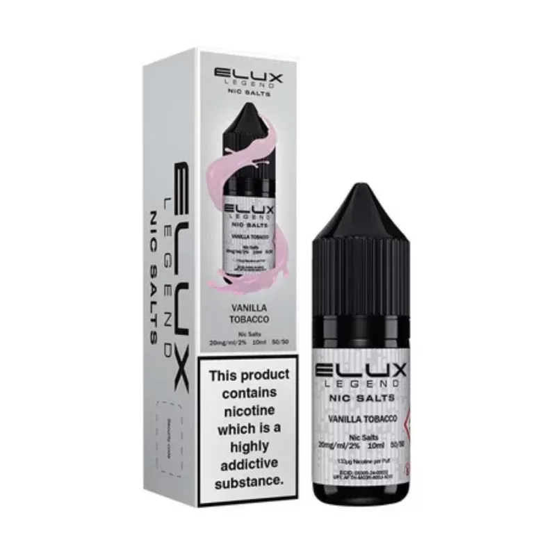 Elux Legend Nic Salts Vanilla Tobacco E Liquid 10ml - Nicotine Strength#20mg>10mg (6A33D9)