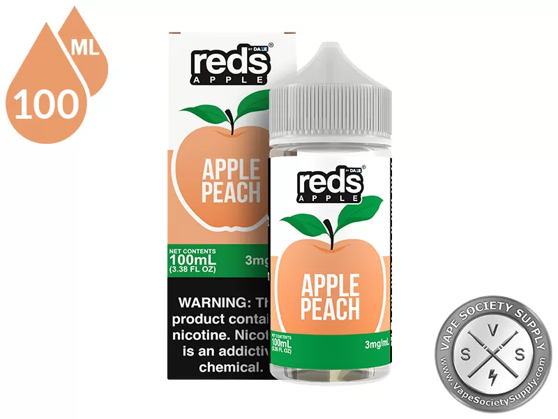 Peach Reds Apple 7 Daze 100ml - Image 3