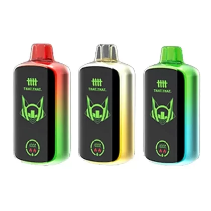 THATTHAT Dooby 18000 Disposable Vape (5%, 18000 Puffs) - Flavor#Black Cherry>Blue Razz Ice>Cool Mint>Fcuking Fab>Mexico Mango>OMG Blow Pop>Pineapple Coconut Ice>Pink Lemonade>Sakura Grape>So