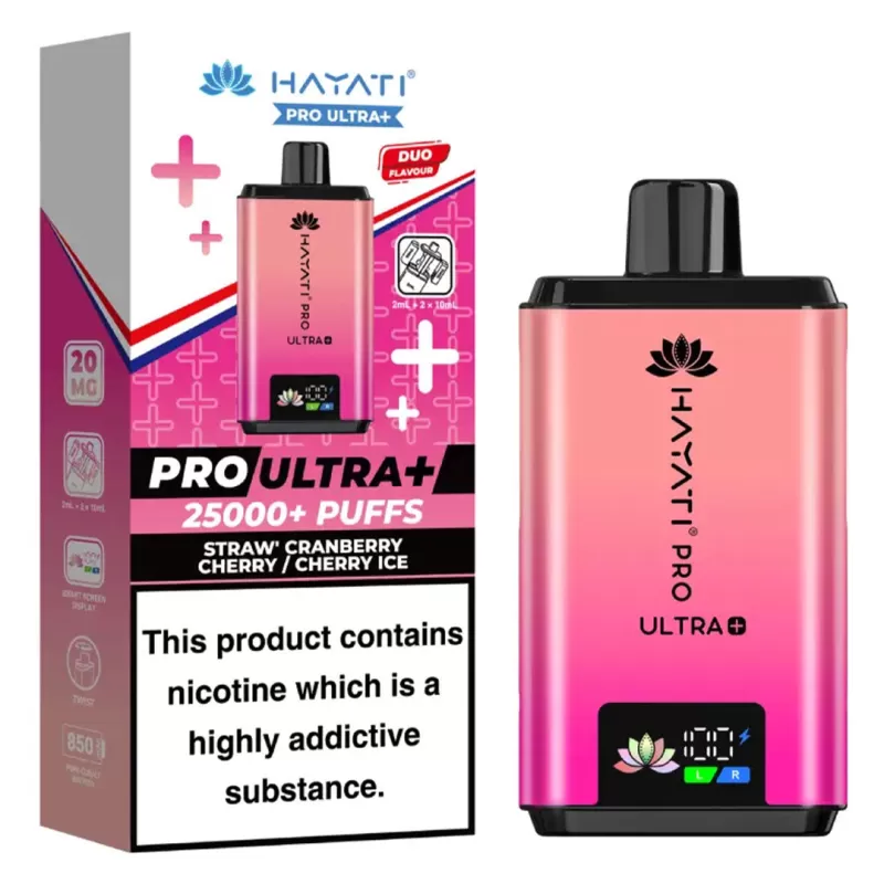 Hayati Pro Ultra Plus 25K Prefilled KIT - Cherry Ice - Image 2