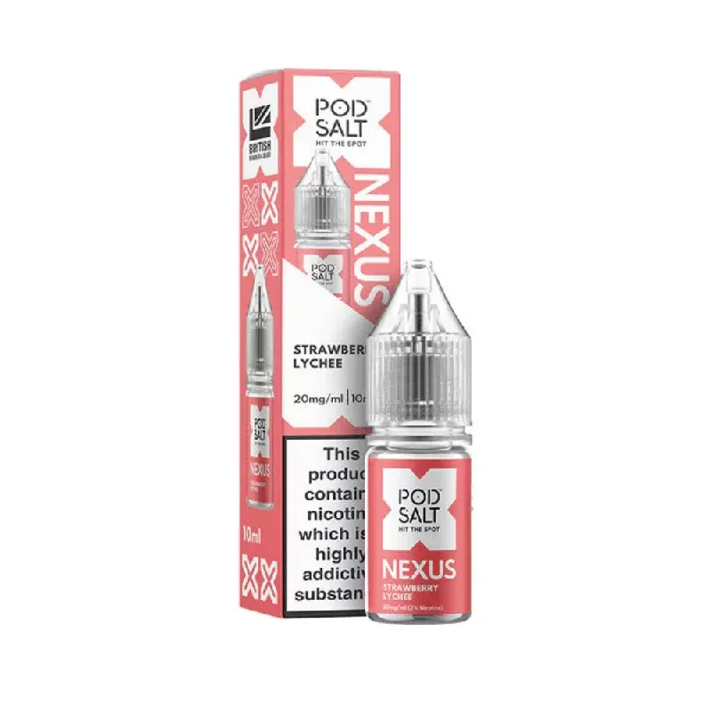Pod Salt Nexus Strawberry Lychee Nic Salt E-Liquid - Nicotine Strength#20mg>10mg>5mg