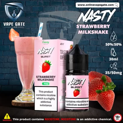 Strawberry Milkshake - Nasty Burst 30ml - 35 mg