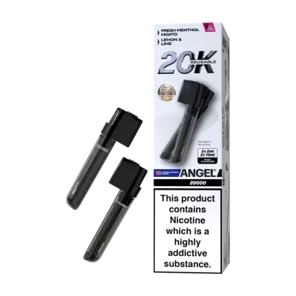 White Edition Vapes Bars Angel 20k Refill Pack - 20mg - Vape Product (D9DD5F)
