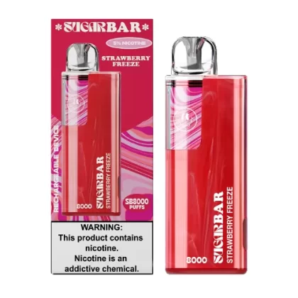 Strawberry Freeze Disposable Vape (8000 Puffs) by Sugar Bar SB8000