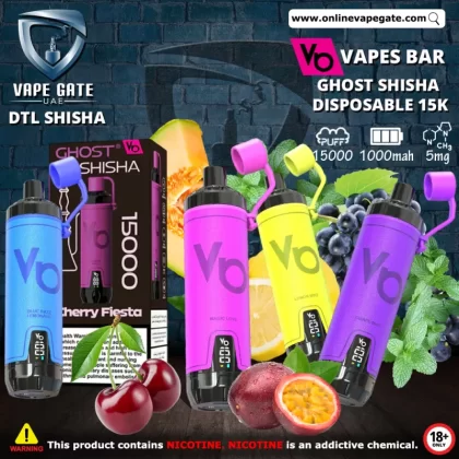 Vapes Bar Ghost Shisha Disposable Vape (15,000 PUFFS)