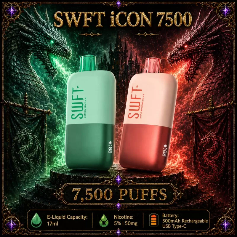 SWFT iCON 7500 - Strawberry Watermelon Ice - Vapeciga