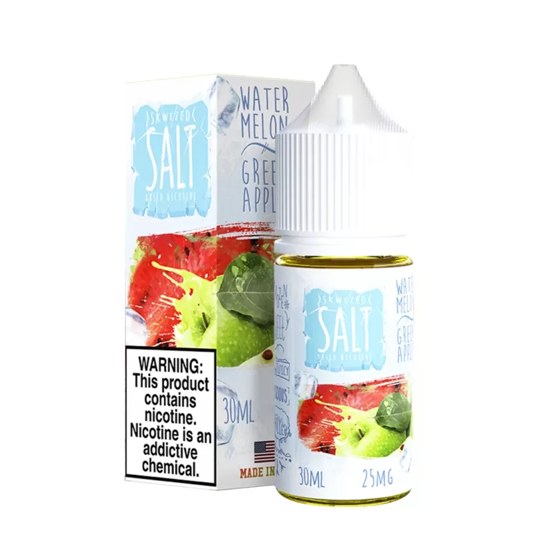 Skwezed Salt - Watermelon Green Apple Ice (Sour Summer Splash Ice) 30ml