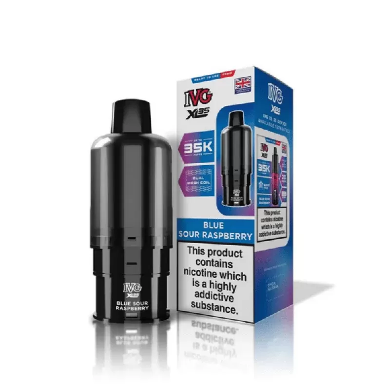 IVG XL 35k Refill Pods Blue Sour Raspberry - Nicotine Strength#20mg (B74592)