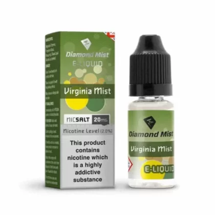 Virginia Mist Tobacco Nic Salt by Diamond Mist 20mg 10ml