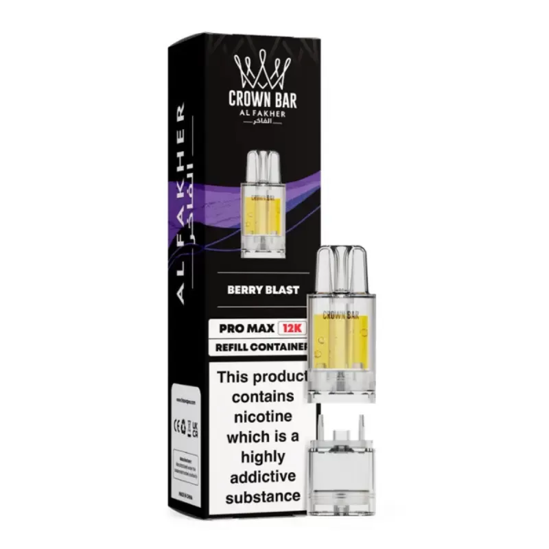 Al Fakher Crown Bar Pro Max 12K Prefilled Pods - Blueberry Lemonade - Image 3