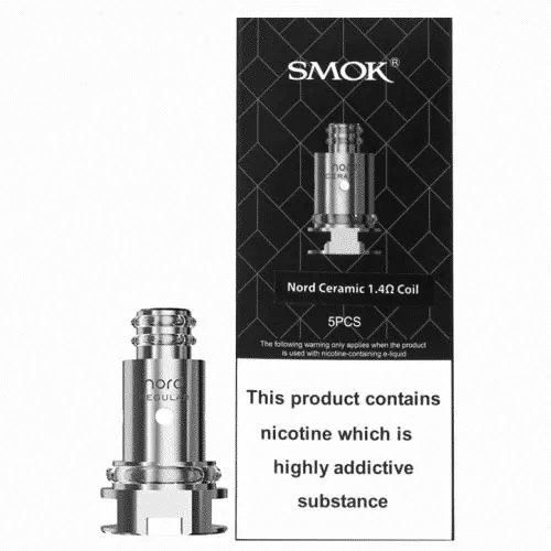 SMOK Nord 1.4 ohm Coil (Ceramic) – 5pcs - SMOK / 1.40 Ohm / 5 Coils