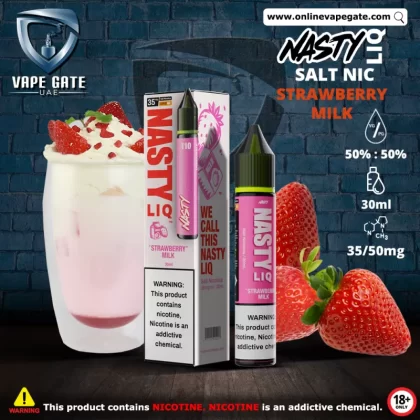 Strawberry Milk - Nasty Liq 30ml - 35 mg / 30 ml
