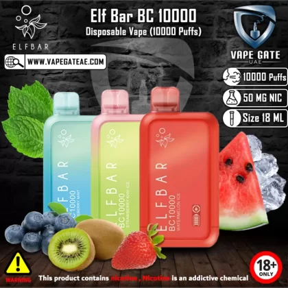 Elf Bar BC 10000 Puffs Disposable Pod Device - 50 mg / Blue Razz Ice