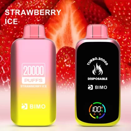 BIMO Turbo 20000 Puffs – Strawberry Ice - Ozvapeone