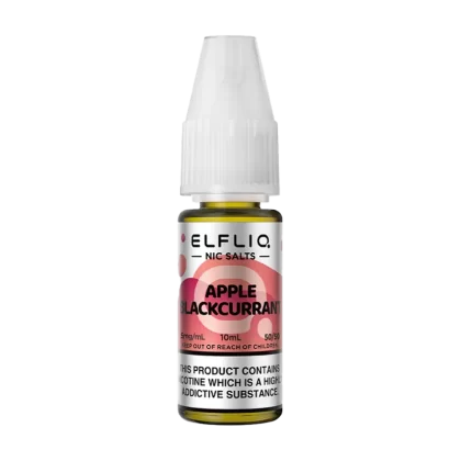 Apple Blackcurrant Elfliq Nic Salt by Elfbar - 10ml - 5mg - Vape Product (259E74)