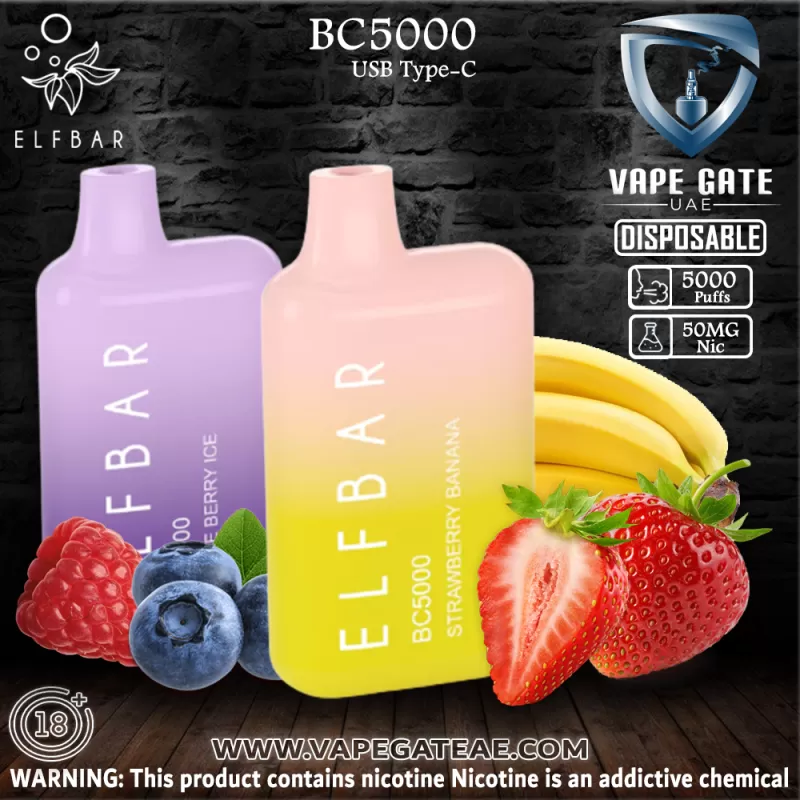 ELF Bar BC5000 Puffs Disposable Pod Device - Peach Berry / 50 mg - Image 2