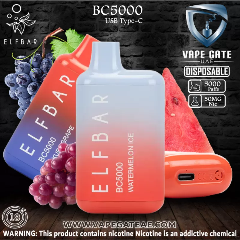 ELF Bar BC5000 Puffs Disposable Pod Device - Peach Berry / 50 mg - Image 3