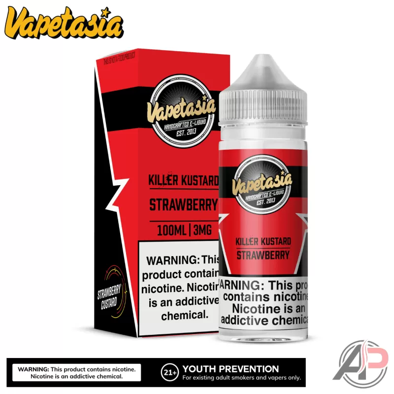 Vapetasia Killer Kustard Strawberry 100mL E-Liquid - Vape Product, Vape Product