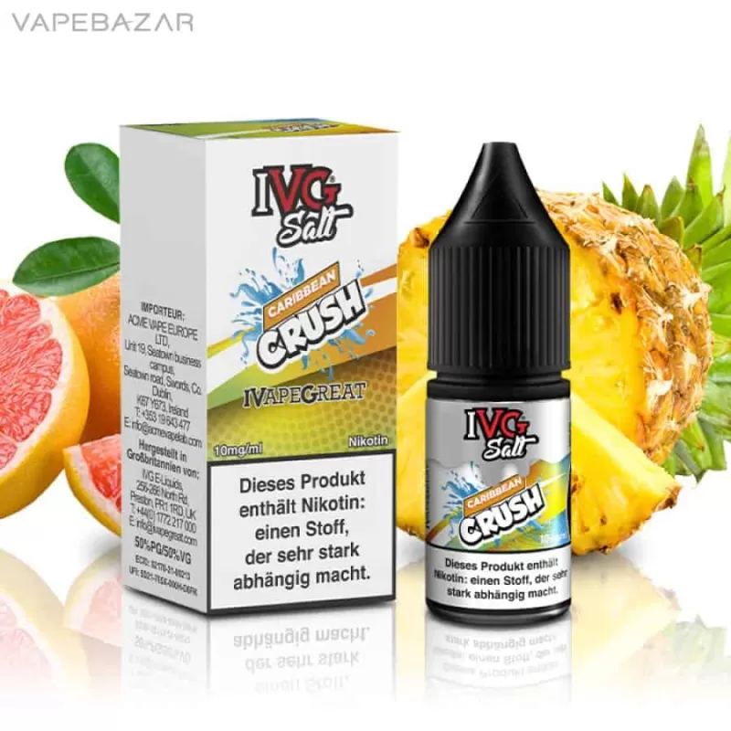IVG Salt Liquid – Caribbean Crush - 20mg/ml, 10mg/ml