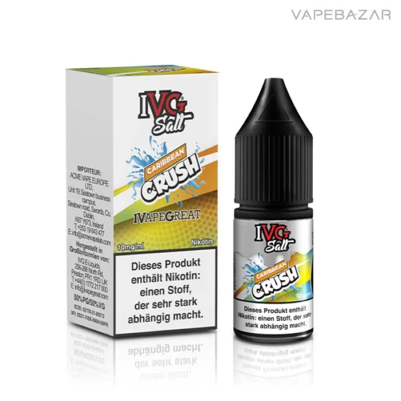 IVG Salt Liquid – Caribbean Crush - 20mg/ml, 10mg/ml - Image 3
