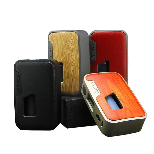 Arctic Dolphin Anita 100W Squonk BF Mod (TPD Version) - Silver Frame(Aluminum Alloy)/Brownish Red Leather - Image 2