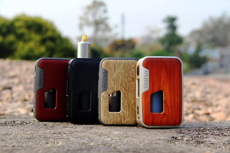 Arctic Dolphin Anita 100W Squonk BF Mod (TPD Version) - Silver Frame(Aluminum Alloy)/Brownish Red Leather - Image 3