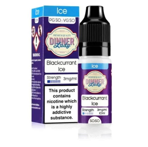 Dinner Lady Blackcurrant Ice E-liquid 10ml - Ecigpremium